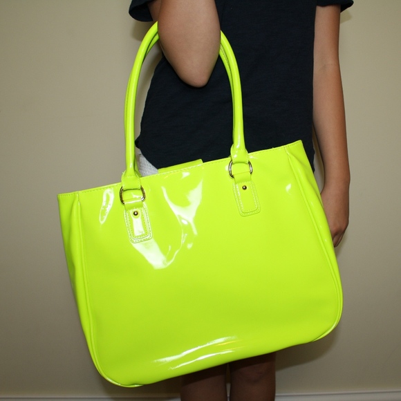 neon handbag